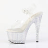 STARDANCE-708 Plateau Sandaletten Transparent von Pleaser – Ansicht 3