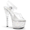 STARDANCE-708 Plateau Sandaletten Transparent von Pleaser