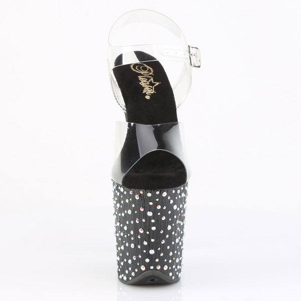 STARDANCE-808 Plateau Sandaletten Schwarz von Pleaser – Ansicht 2