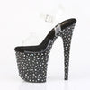 STARDANCE-808 Plateau Sandaletten Schwarz von Pleaser – Ansicht 3
