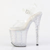 STARDANCE-808 Plateau Sandaletten Transparent von Pleaser – Ansicht 3