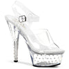STARDUST-608 Plateau Sandaletten klar von Pleaser