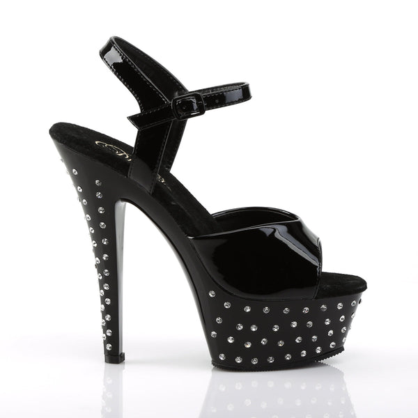 STARDUST-609 Plateau Sandaletten - Schwarz von Pleaser – Ansicht 5