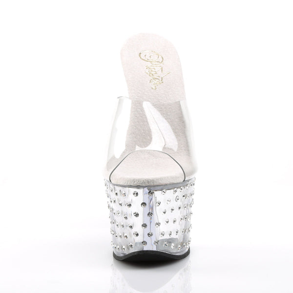 STARDUST-701 Plateau Pantoletten Glitzer von Pleaser – Ansicht 2