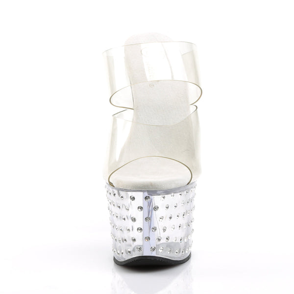 STARDUST-702 Plateau Pantoletten transparent von Pleaser – Ansicht 2