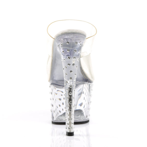 STARDUST-702 Plateau Pantoletten transparent von Pleaser – Ansicht 4