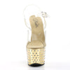 STARDUST-708 Plateau Sandaletten Gold von Pleaser – Ansicht 2
