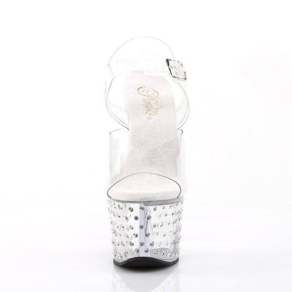 STARDUST-708 Plateau Sandaletten transparent von Pleaser – Ansicht 2