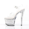 STARDUST-708 Plateau Sandaletten transparent von Pleaser – Ansicht 3