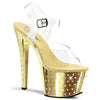 STARDUST-708 Plateau Sandaletten Gold von Pleaser