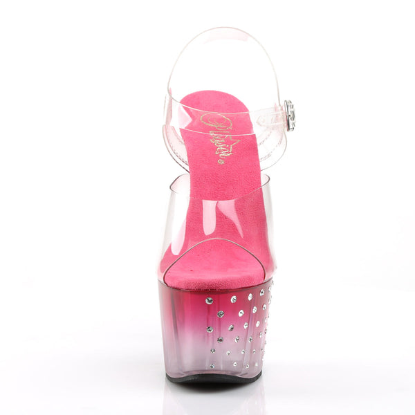 STARDUST-708T Plateau Sandaletten Pink | Pleaser SALE