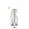 STARDUST-708T Plateau Sandaletten - Silber von Pleaser – Ansicht 4