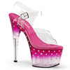 STARDUST-708T Plateau Sandaletten Pink von Pleaser
