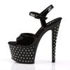 STARDUST-709 Plateau Sandaletten Lack Schwarz von Pleaser – Ansicht 3