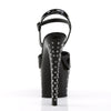 STARDUST-709 Plateau Sandaletten Lack Schwarz von Pleaser – Ansicht 4