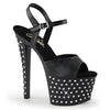 STARDUST-709 Plateau Sandaletten Matt Schwarz von Pleaser