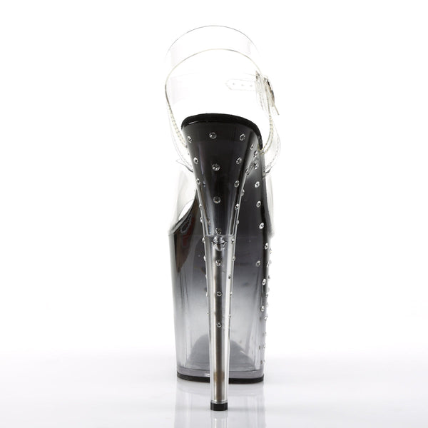 STARDUST-808T Plateau Sandaletten - Schwarz von Pleaser – Ansicht 4