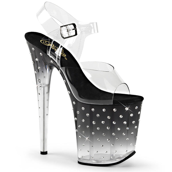 STARDUST-808T Plateau Sandaletten - Schwarz von Pleaser