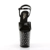 STARDUST-809 Plateau Sandaletten Schwarz von Pleaser – Ansicht 2