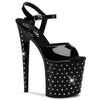 STARDUST-809 Plateau Sandaletten Schwarz von Pleaser