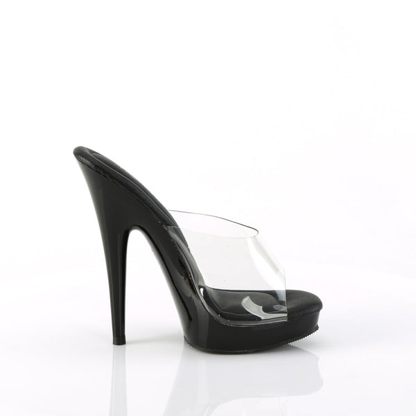 SULTRY-601 Plateau Pantoletten - Schwarz von Fabulicious – Ansicht 5