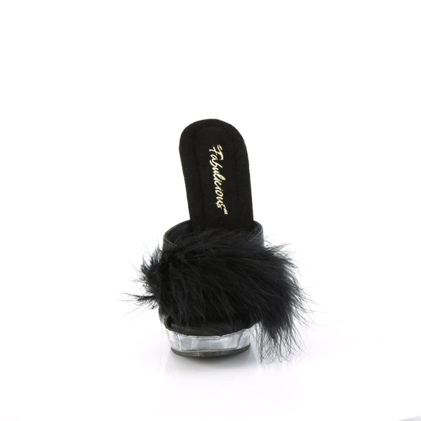 SULTRY-601F Plateau Pantoletten - Schwarz von Fabulicious – Ansicht 2