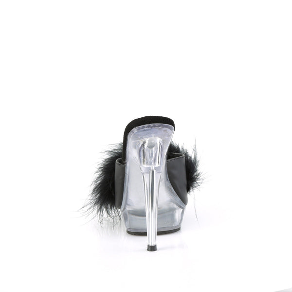 SULTRY-601F Plateau Pantoletten - Schwarz von Fabulicious – Ansicht 4