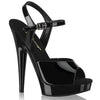 SULTRY-609 Plateau Sandaletten - Schwarz von Fabulicious