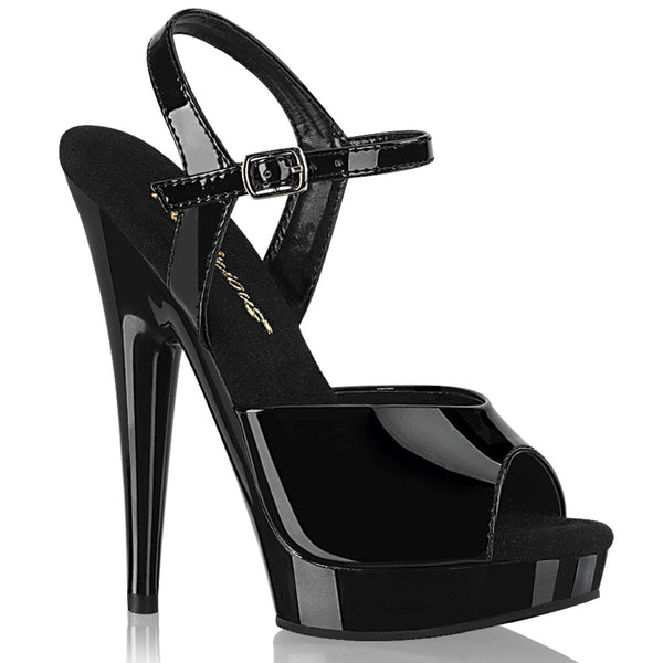 SULTRY-609 Plateau Sandaletten - Schwarz von Fabulicious