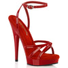SULTRY-638 Sandalette Rot von Fabulicous