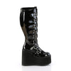SWING-815WC (Weitschaft) Plateau Stiefel - Schwarz Lack | DemoniaCult