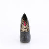 TEEZE-06W Plateau Pumps von Pleaser Pink Label - Schwarz (Weit) – Ansicht 2