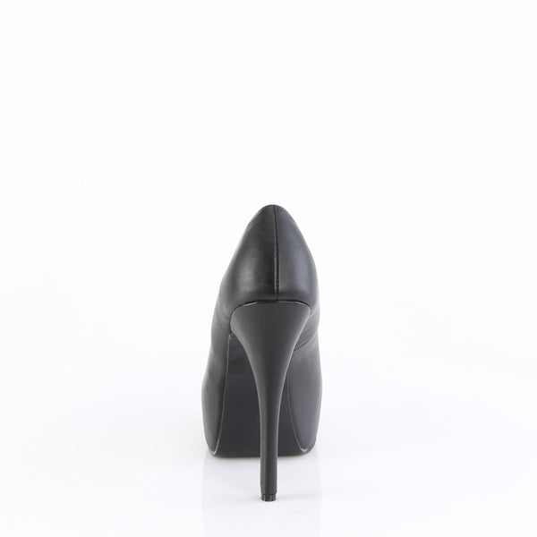 TEEZE-06W Plateau Pumps von Pleaser Pink Label - Schwarz (Weit) – Ansicht 4