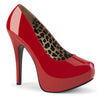 TEEZE-06W Plateau Pumps - Rot von Pleaser Pink Label