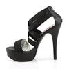 TEEZE-47W Plateau Sandaletten Schwarz von Pleaser Pink Label – Ansicht 3