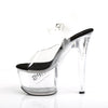 TIPJAR-708-5 Plateau Sandaletten Transparent/Schwarz von Pleaser – Ansicht 3