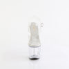 UNICORN-708TGRS - Plateau High Heel Sandaletten - Transparent mit Strass von Pleaser – Ansicht 2