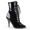 VANITY-1020 Stiefeletten Lack Schwarz von Pleaser