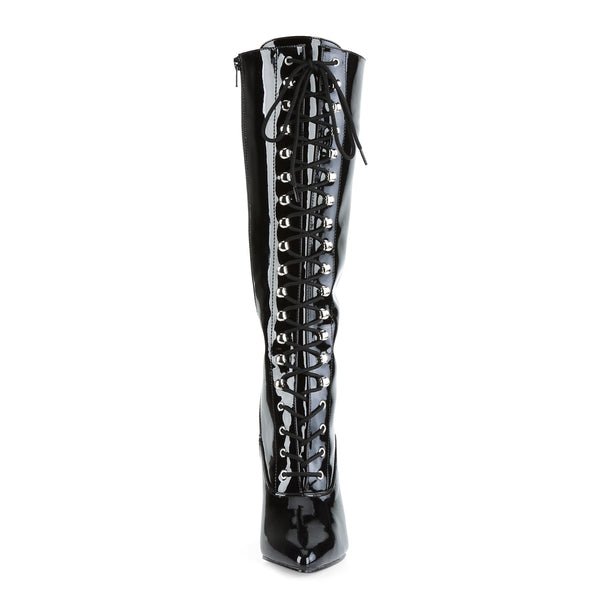 VANITY-2020 Overknee Stiefel Lack Schwarz von Pleaser – Ansicht 2