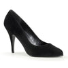 VANITY-420 Pumps Samt Schwarz von Pleaser