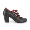 VIVIKA-38 Gothic Pumps - Schwarz Matt von DemoniaCult – Ansicht 5
