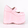 WAVE-32 Plateau Schuh rosa glänzend von DemoniaCult – Ansicht 5