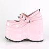 WAVE-48 Plateau Schuh rosa glänzend von DemoniaCult – Ansicht 3