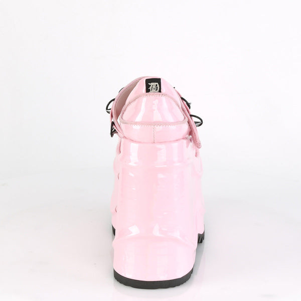 WAVE-48 Plateau Schuh rosa glänzend von DemoniaCult – Ansicht 4