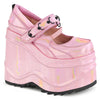 WAVE-48 Plateau Schuh rosa glänzend von DemoniaCult