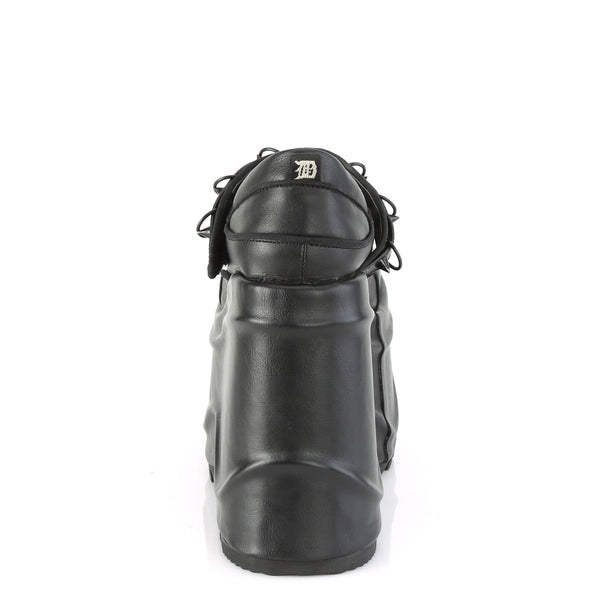 WAVE-48 Plateau Schuh schwarz matt von DemoniaCult – Ansicht 4