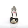 WIGGLE-17 Pumps Weiß/Schwarz | Pin Up Couture SALE
