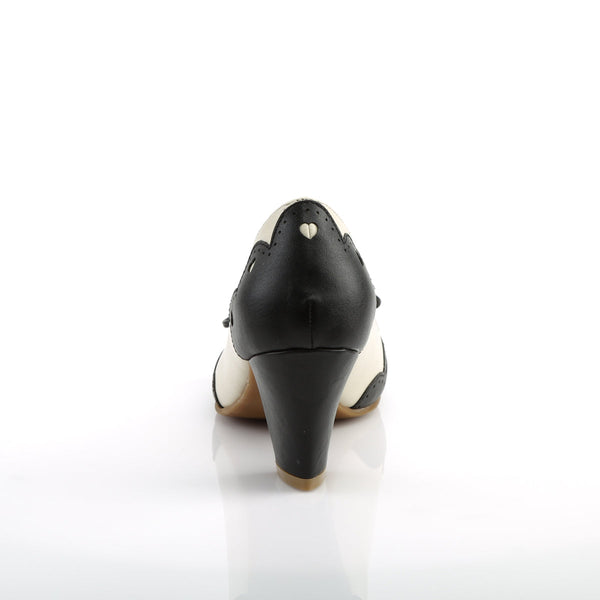 WIGGLE-17 Pumps Weiß/Schwarz | Pin Up Couture SALE