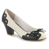 WIGGLE-17 Pumps Weiß/Schwarz | Pin Up Couture SALE