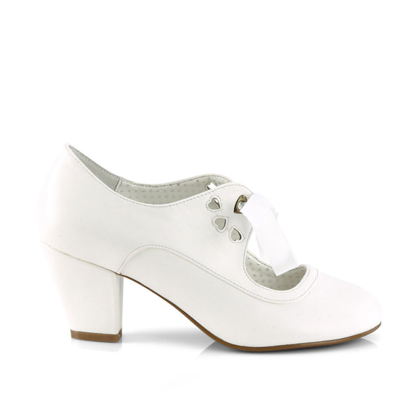 WIGGLE-32 Pumps - Weiß von Pin Up Couture – Ansicht 5